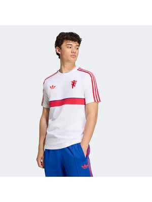 adidas Manchester United Originals Erkek Beyaz T-Shirt.-