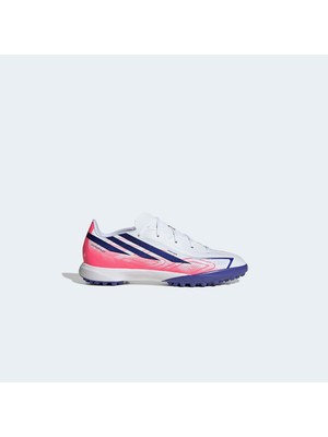 Adidas F50 Hyperfast League Çocuk Beyaz Halı Saha Kramponu.-