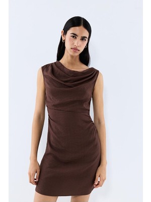 Allbucks Lefties, Drapeli Kısa Elbise ABLFT00008