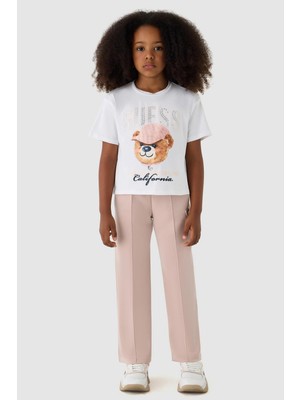 Guess Kız Çocuk Beyaz Tshirt