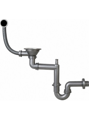 Teka S-701-KY Büyük Kafa Yuvarlak Taşmalı Evye Sifon Takımı