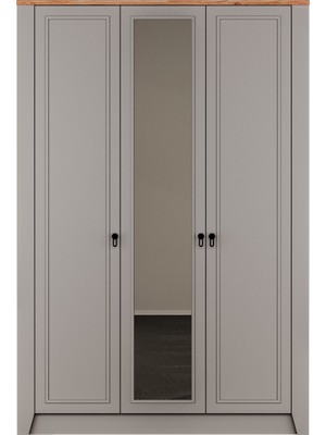 Quattro Home Craft Aynalı Dolap 3 Kapaklı
