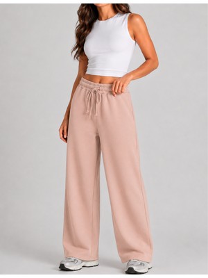 Organickid Dusty Rose Kadın Gül Kurusu Culotte Kesim Pantolon
