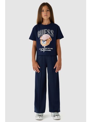 Guess Kız Çocuk Lacivert Tshirt