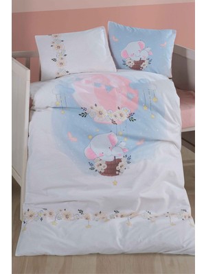 Clasy %100 Pamuk Bebek Nevresim Takımı Bambi V1 Pudra