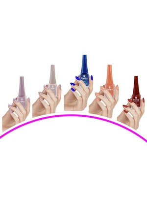 5 Adet Keratinli Besleyici Oje 14 ml Set5