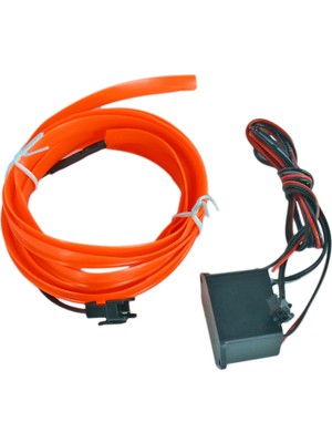 Carub 12V İp Neon Araç İçi Torpido Ledi Turuncu 2 Mt BR4327559