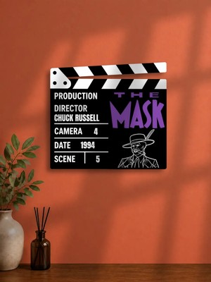 Gişe Arts Duvar Dekoru / Klaket Tablo (Siyah) - The Mask (Maske)