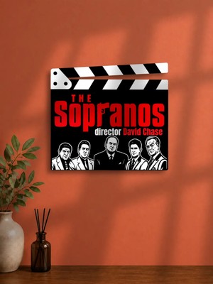 Gişe Arts Duvar Dekoru / Klaket Tablo (Siyah) - The Sopranos Versiyon 3