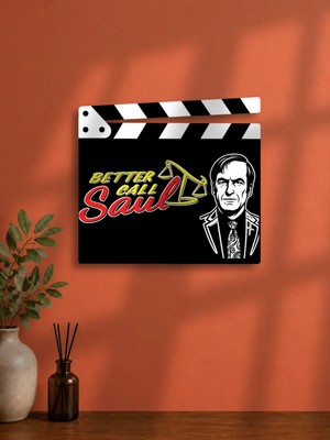 Gişe Arts Duvar Dekoru / Klaket Tablo (Siyah) - Better Call Saul V2