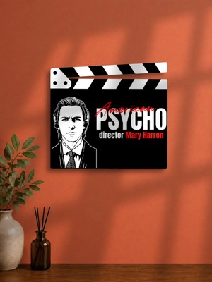Gişe Arts Duvar Dekoru / Klaket Tablo (Siyah) - American Psycho (Amerikan Sapığı) V2