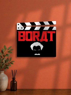 Gişe Arts Duvar Dekoru / Klaket Tablo (Siyah) - Borat Versiyon 2