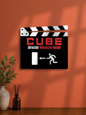 Gişe Arts Duvar Dekoru / Klaket Tablo (Siyah) - Cube (Küp) V2