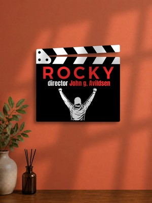 Gişe Arts Duvar Dekoru / Klaket Tablo (Siyah) - Rocky V2