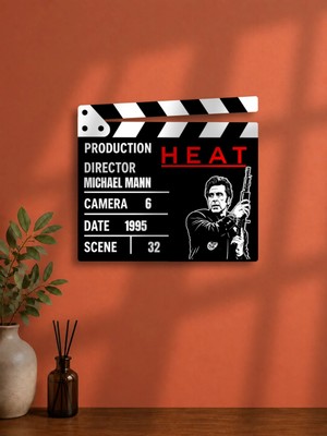 Gişe Arts Duvar Dekoru / Klaket Tablo (Siyah) - Heat (Büyük Hesaplaşma)
