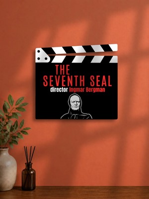 Gişe Arts Duvar Dekoru / Klaket Tablo (Siyah) - Yedinci Mühür (The Seventh Seal) V2