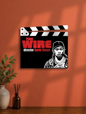 Gişe Arts Duvar Dekoru / Klaket Tablo (Siyah) - The Wire V2
