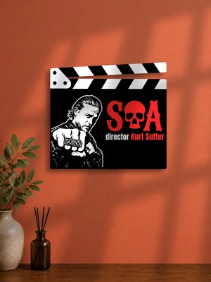 Gişe Arts Duvar Dekoru / Klaket Tablo (Siyah) - Sons Of Anarchy (Anarşinin Evlatları) V2