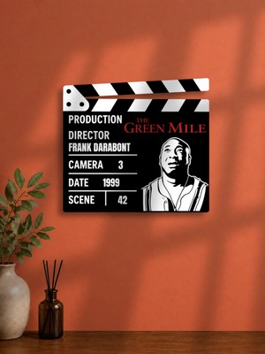 Gişe Arts Duvar Dekoru / Klaket Tablo (Siyah) - The Green Mile (Yeşil Yol)