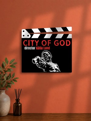 Gişe Arts Duvar Dekoru / Klaket Tablo (Siyah) - Tanrı Kent (City Of God) V2