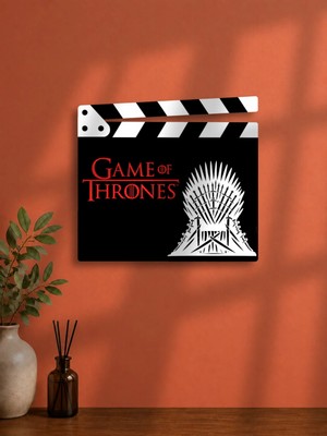 Gişe Arts Duvar Dekoru / Klaket Tablo (Siyah) - Game Of Thrones (Taht Oyunları) V2