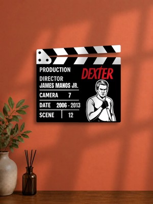 Gişe Arts Duvar Dekoru / Klaket Tablo (Siyah) - Dexter