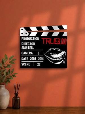 Gişe Arts Duvar Dekoru / Klaket Tablo (Siyah) - True Blood