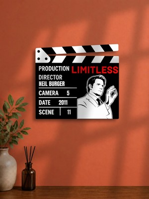 Gişe Arts Duvar Dekoru / Klaket Tablo (Siyah) - Limitless (Limit Yok)
