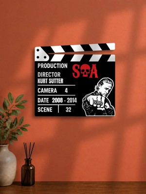 Gişe Arts Duvar Dekoru / Klaket Tablo (Siyah) - Sons Of Anarchy (Anarşinin Evlatları)