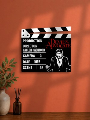 Gişe Arts Duvar Dekoru / Klaket Tablo (Siyah) - The Devil's Advocate (Şeytanın Avukatı)