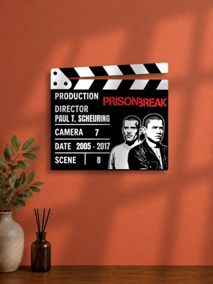 Gişe Arts Duvar Dekoru / Klaket Tablo (Siyah) - Prison Break (Büyük Kaçış)