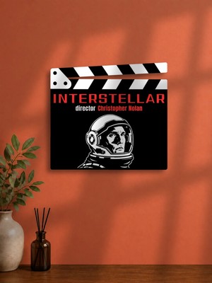 Gişe Arts Duvar Dekoru / Klaket Tablo (Siyah) - Interstellar (Yıldızlararası) Versiyon 3