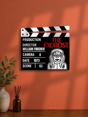 Gişe Arts Duvar Dekoru / Klaket Tablo (Siyah) - The Exorcist (Şeytan)