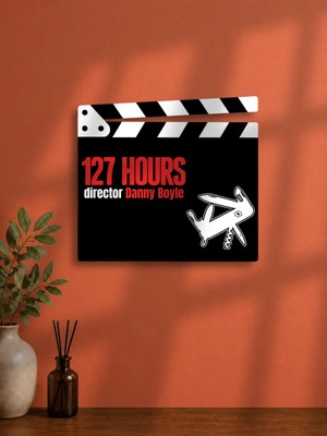 Gişe Arts Duvar Dekoru / Klaket Tablo (Siyah) - 127 Hours (127 Saat) V2