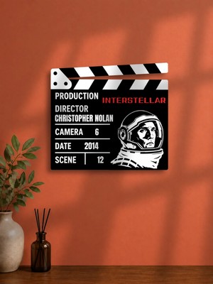 Gişe Arts Duvar Dekoru / Klaket Tablo (Siyah) - Interstellar (Yıldızlararası)