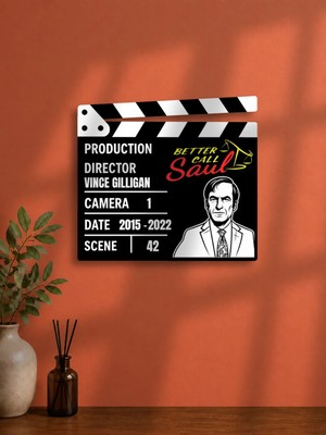 Gişe Arts Duvar Dekoru / Klaket Tablo (Siyah) - Better Call Saul