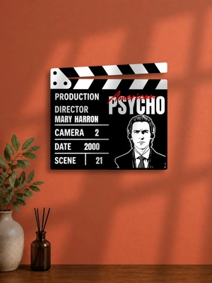 Gişe Arts Duvar Dekoru / Klaket Tablo (Siyah) - American Psycho (Amerikan Sapığı)