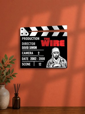 Gişe Arts Duvar Dekoru / Klaket Tablo (Siyah) - The Wire
