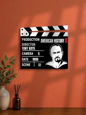 Gişe Arts Duvar Dekoru / Klaket Tablo (Siyah) - American History x