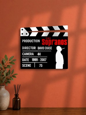 Gişe Arts Duvar Dekoru / Klaket Tablo (Siyah) - The Sopranos