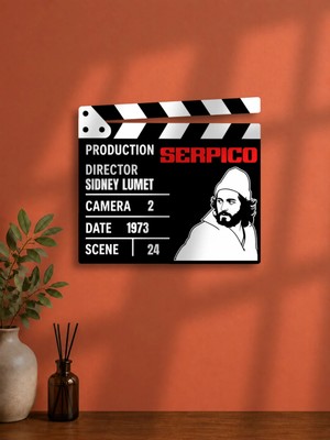 Gişe Arts Duvar Dekoru / Klaket Tablo (Siyah) - Serpico
