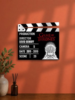 Gişe Arts Duvar Dekoru / Klaket Tablo (Siyah) - Game Of Thrones (Taht Oyunları)