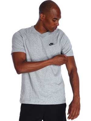 Nike M Nsw Club Tee Erkek Tişört Gri AR4997-064