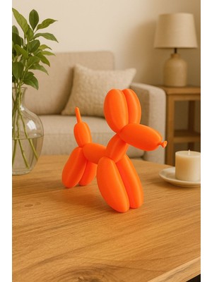 Piyatech 3D Tasarım Balon Köpek Dekoratif Biblo - Ev / Ofis 6 x 12