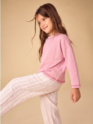 Cigit Oversize Pantolon Takım 2-10 Yaş Pembe