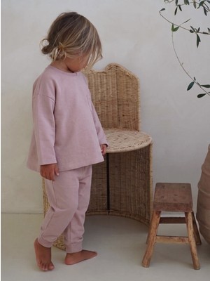 Cigit Sweatshirt Takım 2-7 Yaş Pudra Pembe