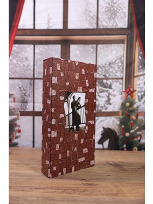 NURCANIM 10x15cm 300'lük Ofset Baskılı ve Desenli Fotoğraf Albümü Kahverengi