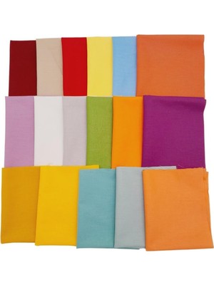 Aksesuar 30X25 cm Pamuklu Patchwork Kırkyama Parça Kumaş Set:03