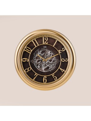 Regal Klik Babil Astro Işıklı Duvar Saati - Gold - 46 cm
