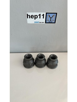 1"-1/2" Siyah Manşon Redüksiyon Ekpaş 3 Lü